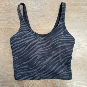 LULULEMON ALIGN TANK BLACK ZEBRA LE TIGRE CAMO